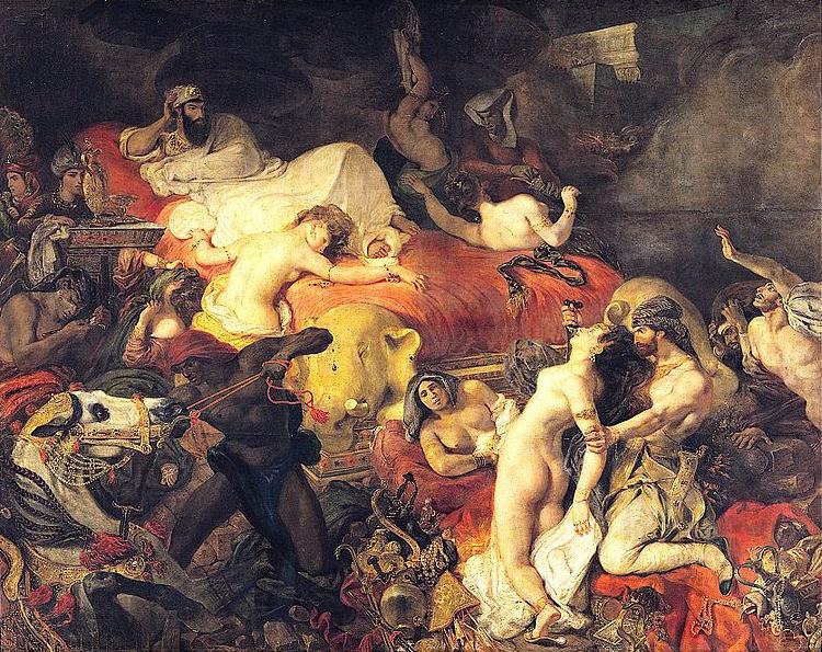 Eugene Delacroix La Mort de Sardanapale France oil painting art